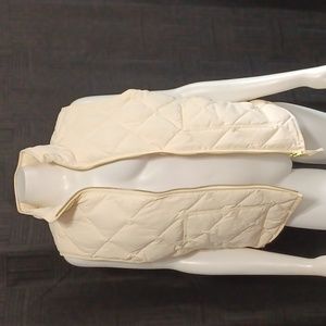 J. Crew Cream Colored Vest with 2 Pockets. New without tags.